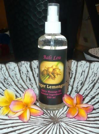 Bali Lou Ginger Lemongrass Massage Oil